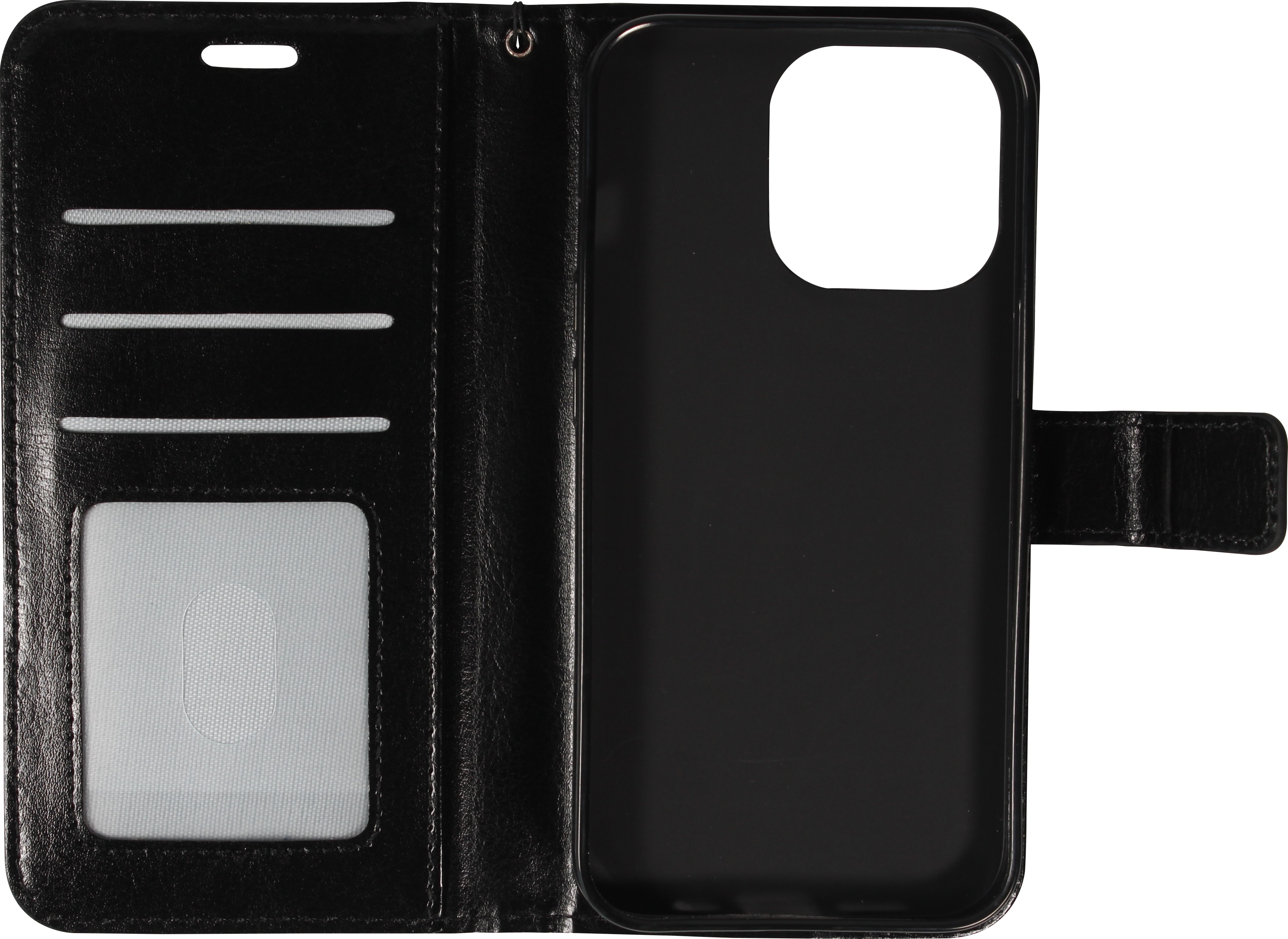 iPhone 15 Pro Case Hülle - Premium Flip - Schwarz - Kaufen auf PhoneLook