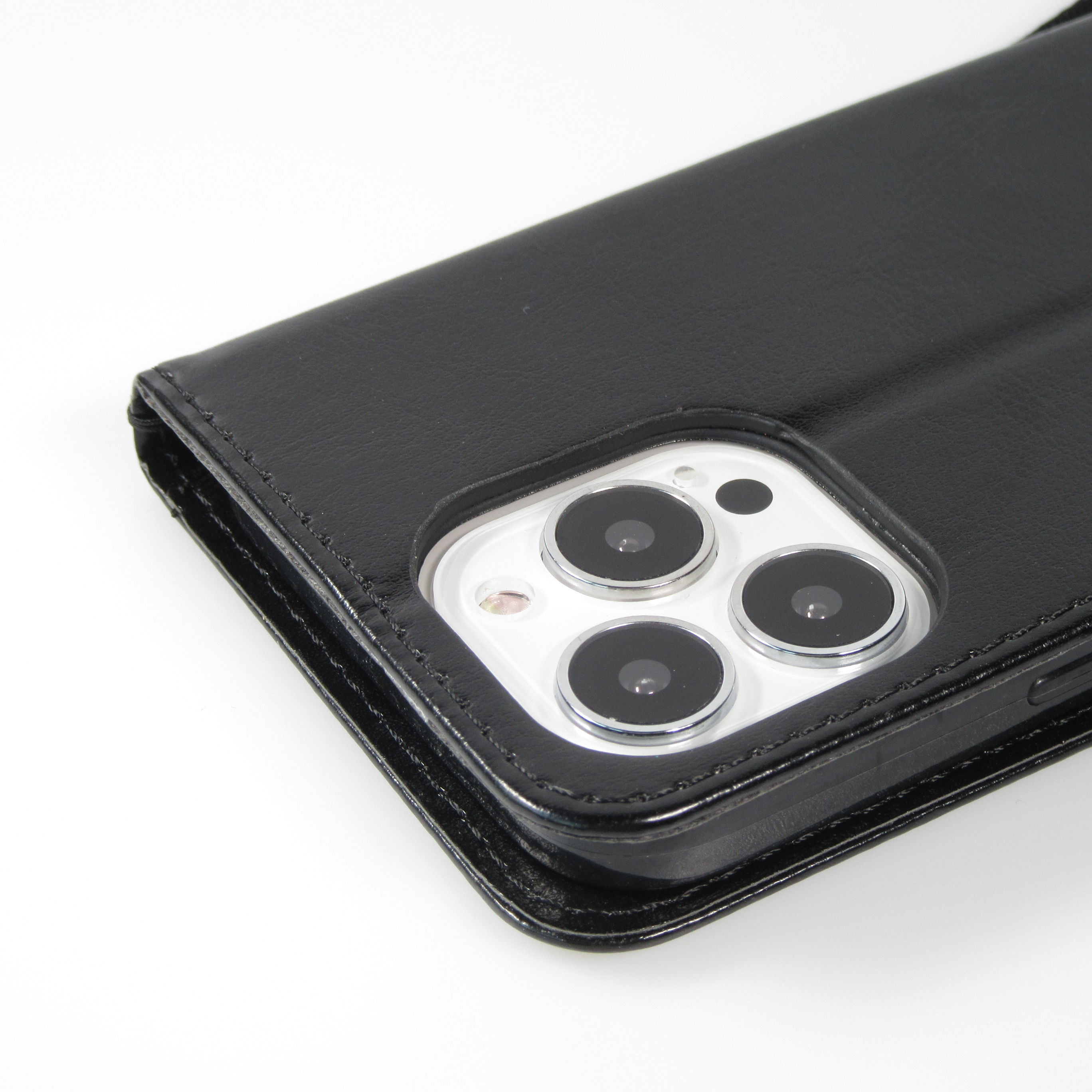 iPhone 15 Pro Case Hülle - Premium Flip - Schwarz - Kaufen auf PhoneLook