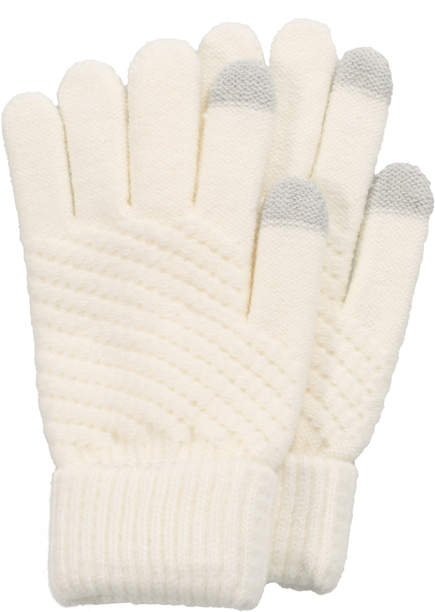 Gants tactiles d'hiver en tricot pour femme avec compatibilité