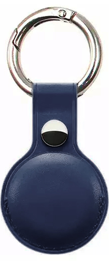 Porte-clés AirTag - Cuir - Bleu - Acheter sur PhoneLook
