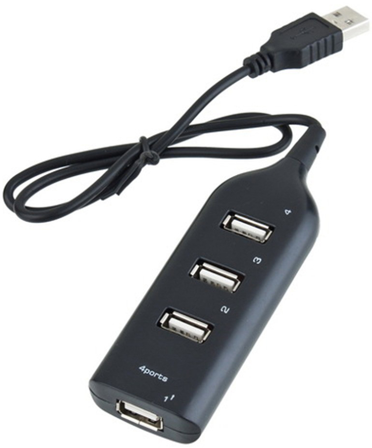 Hub USB à 4 ports Multiport Highspeed 4x USB-A / PC / Laptop / TV multiprise  - Noir - Acheter sur PhoneLook