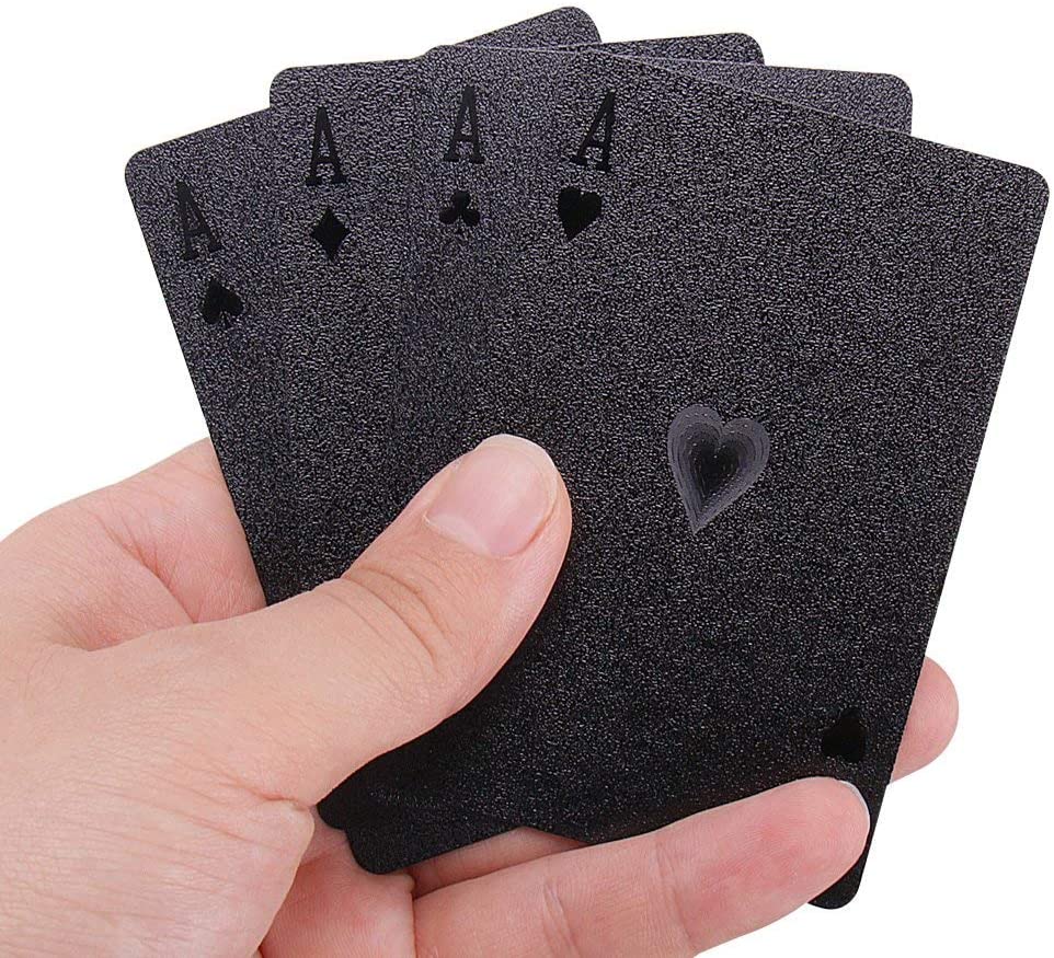 Jeu de cartes poker Brillant crystal black cartes étanches et