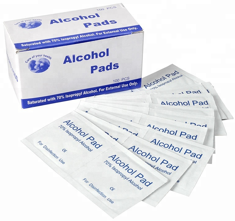 Pack de 10, 20 ou 40 lingettes désinfectante pour les mains - 75% d'alcool