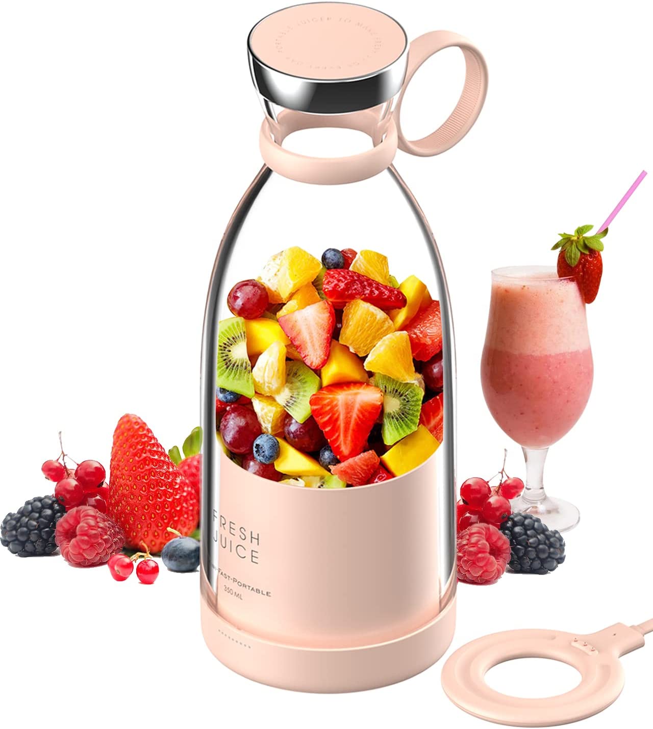 Fresh Juice - Smoothie Maker mixeur 350ml portable blender avec