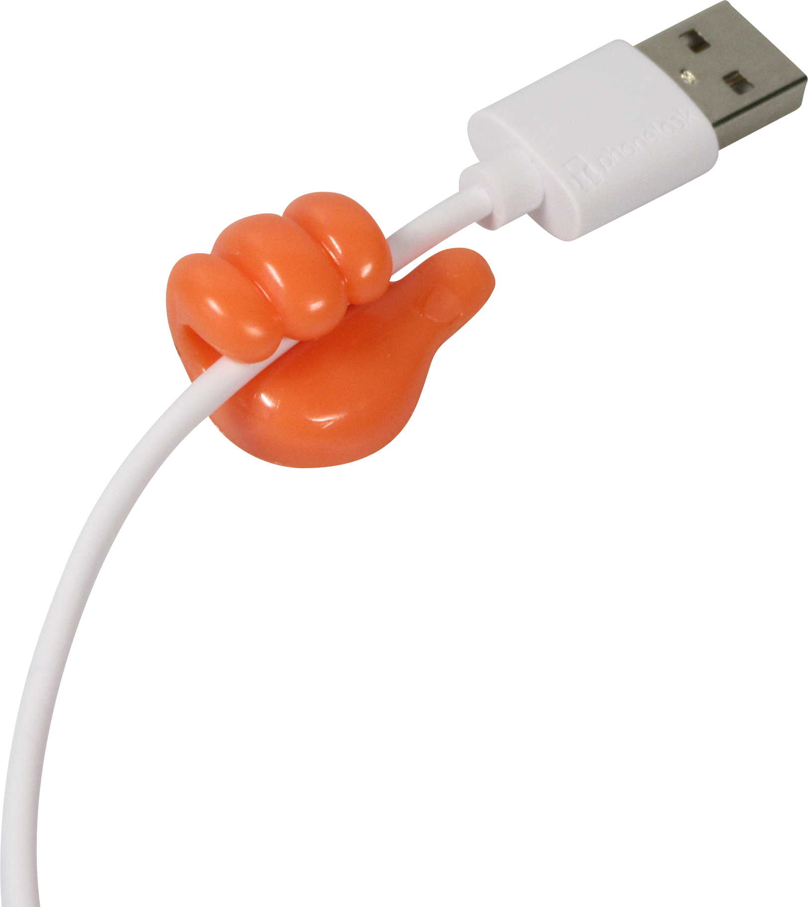 Witzige Silikon Kabel Organizer Thumbs-Up für Ladekabel, Schlüssel u.m. -  Orange - Kaufen auf PhoneLook