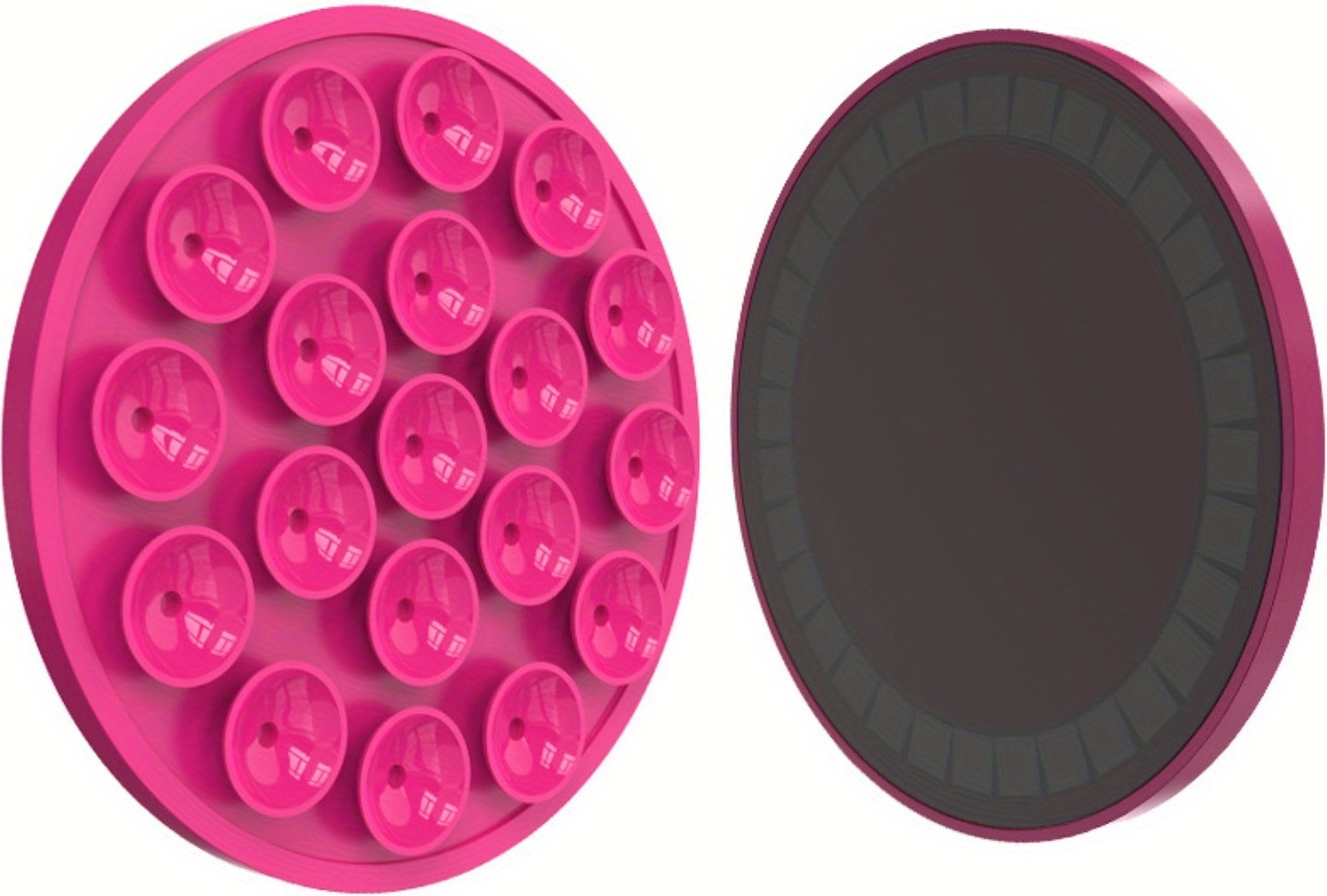 Support Téléphone Collant Magnétique – Ventouse Silicone, Pour Selfie, Vlog, Fixation Sur Surfaces Lisses - 2