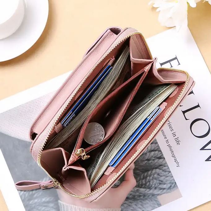 Pochette t l phone porte monnaie 2 en 1 avec lani re amovible