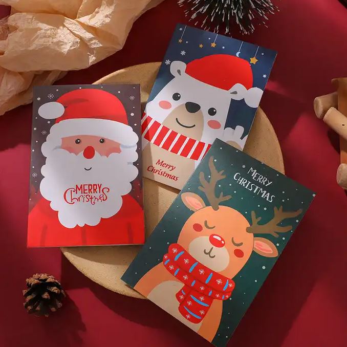 Carte de vœux de Noël avec enveloppe - Design aléatoire (24 designs  différents) - Acheter sur PhoneLook